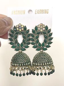 Fancy Green Jhumka