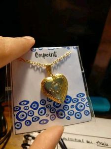 Pinteresty Silver Heart Necklace