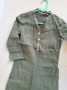 Olive Green Kurti Dress