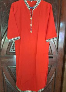 Red Kurta For Girls