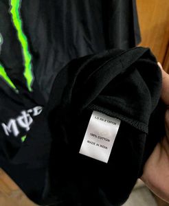 MONSTER ENERGY BLACK COTTON TSHIRT L(42)
