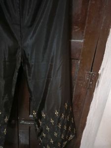 Black Embroidered Salwar Kameez.