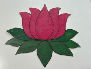 Rangoli Combo Of 2 Lotus  Patch