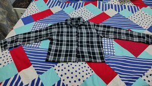 Checkered Crop Shirt