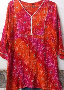Bandhani Print Kurta