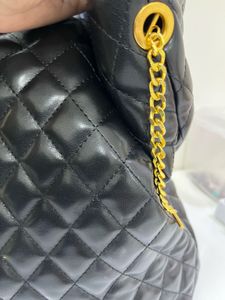 YSL Black Quilted Tote Replica