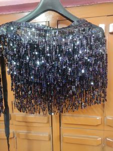 Belly Dancing Skirt with Hand Cuff &amp; Head Accesori