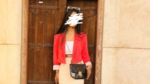 Pink Crop Blazer