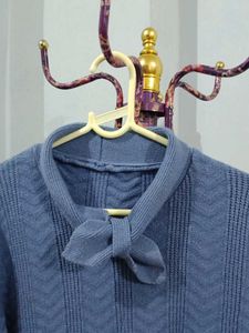 Blue Knitted Dress