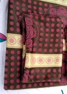 Dubble Bed Sheet With 2 Pillow Cover