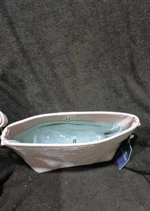 Knitted Tote Bag With Detachable Strap