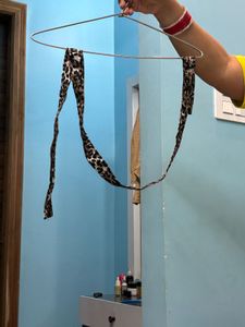 Leopard Print Dress with waist belt