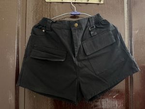 Black Utility Shorts