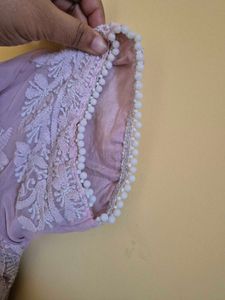 Embroidered Kurta And Pyajama With Duppta