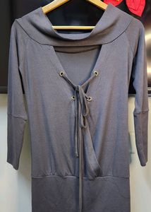 Off-shoulder Pullover Dress