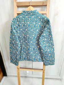Floral Print green Jacket size-42