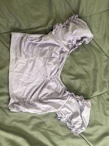 Lilac Ruched Crop Top