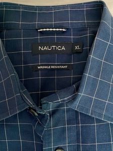 Nautica Blue Checkered Shirt