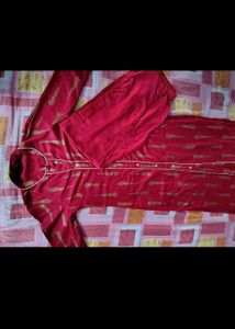 Red Printed Kurta Set *NEW* without tag