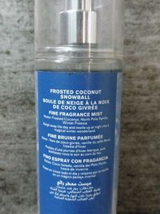 Bbw Frosted Snowball Coconut Body Mist