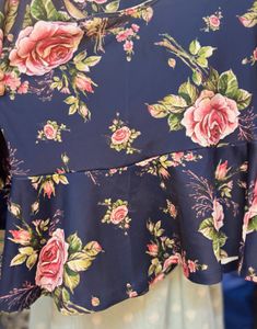 Floral Peplum Top