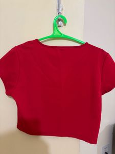 Red Crop Top