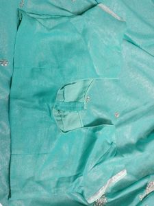 Sky Blue Party Wear Saari