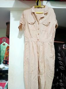 Beige Jumpsuit