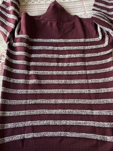 Striped Turtleneck Sweater