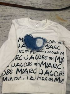 Marc Jacobs Denim Heart Sweatshirt