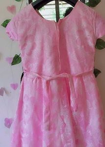 🩷Pink Knee Length Gown
