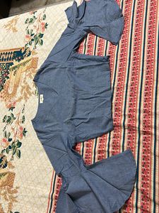 bell Sleeves Cotton Crop Top