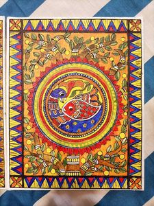 Handmade Elephant Madhubani Painting