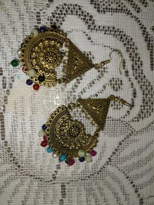 Golden Earrings Set