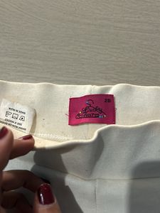 White Casual Pant