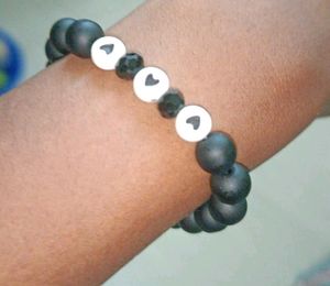 Black Beads Bracelet 🤍🖤