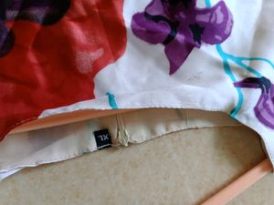 Combo Of One Cute White Frock And Blue Top
