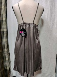 Silky Satin Lace Lingerie Nightgown