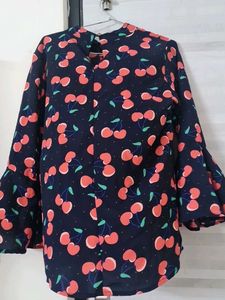 Cherry Print Blouse