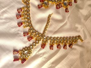 Meenakari Bridal Jewellery (Marron)