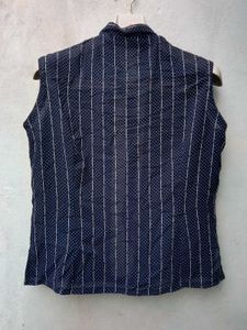 New With Tag Korean Stripped Vest Shirt