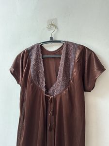 Elegant Brown Nightgown