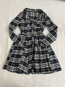 Plaid Shirt Dress bust 32