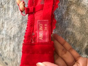 Abelino Red Lace Bra