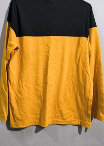 Yellow Colour Full Sleeves T-Shirt For Men
