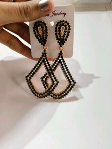 Emerald Green Statement Earrings