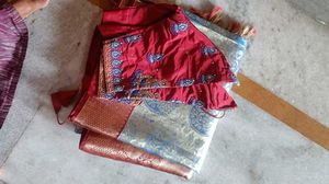 Silk Saree with Embroidered Blouse