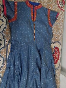 Stylish Blue Anarkali Dress