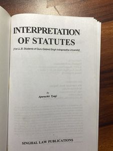 Interpretation Of Statutes