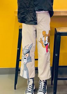 Tom and Jerry Cartoon Painted Pants